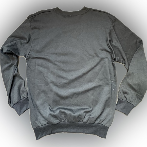 💕 Vintage💕 Diamond Dust Black Crew Neck Sweatshirt Sparkly Graphic Design - Picture 6 of 6